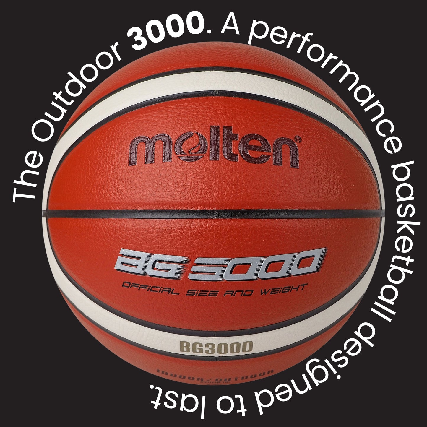Molten BG3000 Basketball 12 Panel Synthetic Leather (Indoor & Outdoor)