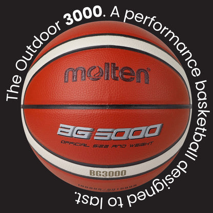 Molten BG3000 Basketball 12 Panel Synthetic Leather (Indoor & Outdoor)