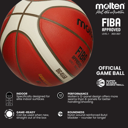 Molten BG4550 Basketball - The Official Game Ball of British Hoops